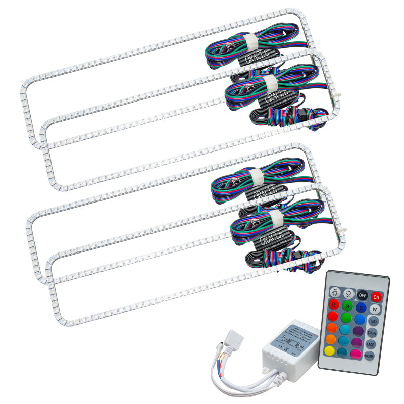 Oracle Chevrolet Blazer 92-94 Dual Halo Kit featuring ColorSHIFT technology with bright SMD rings and durable PCB design.