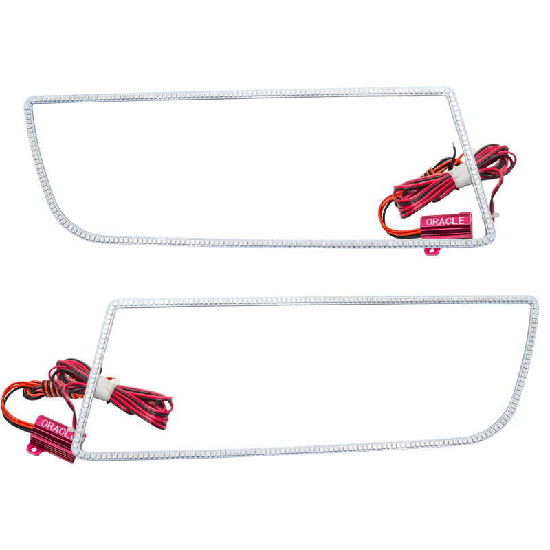 Oracle Chevrolet Camaro Non-RS LED Halo Kit Square Style in White, showcasing advanced LED technology and durable design.