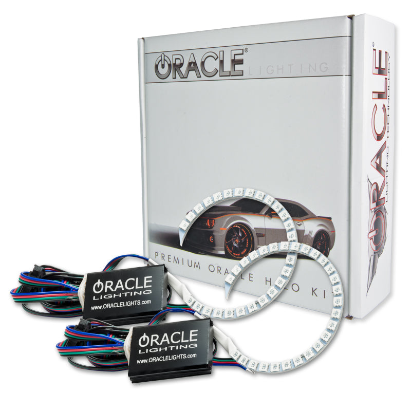 Oracle Chevrolet Impala 14-17 Projector Halo Kit showcasing ColorSHIFT technology with bright SMD rings and durable PCB design.