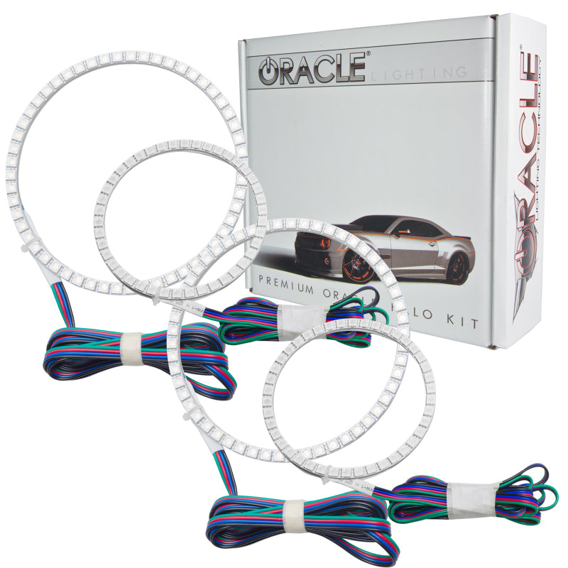 Oracle Chevrolet Malibu 04-07 Halo Kit showcasing ColorSHIFT technology with bright LED rings.