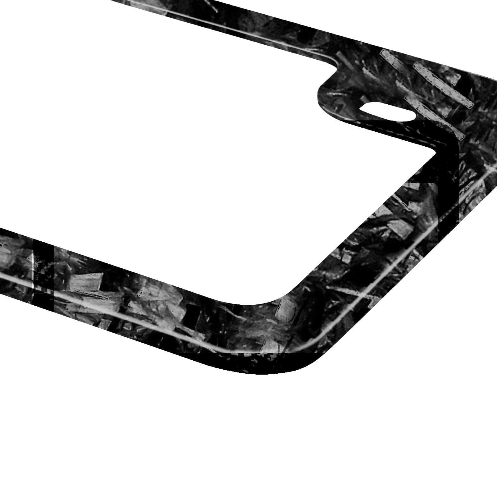 Real Forged Carbon Fiber Motorcycle License Plate Frame showcasing its sleek design and durable material.