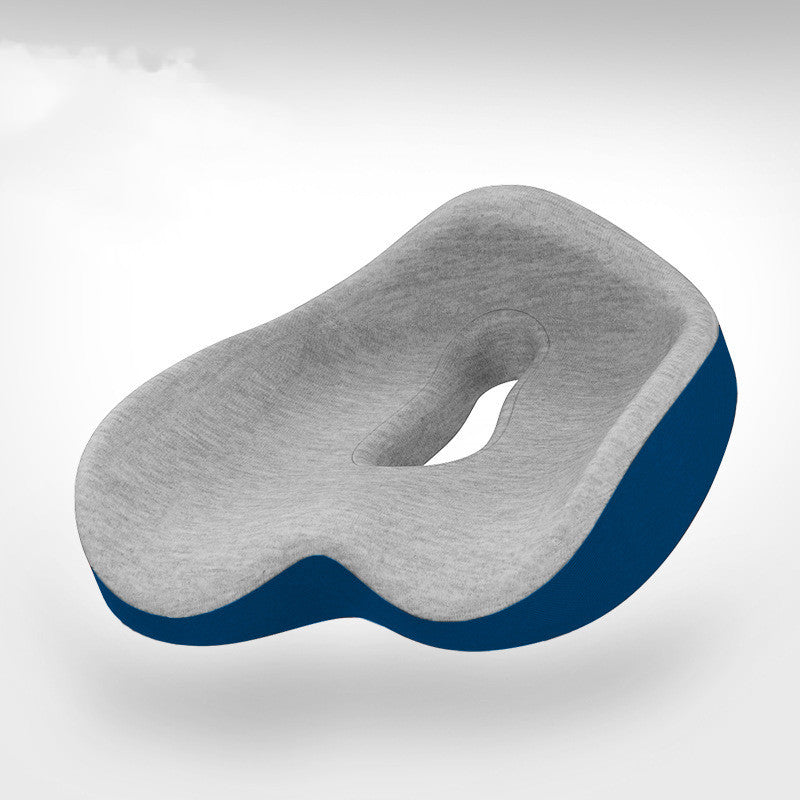 Memory foam seat cushion designed for office and car use, featuring ergonomic support and breathable fabric.