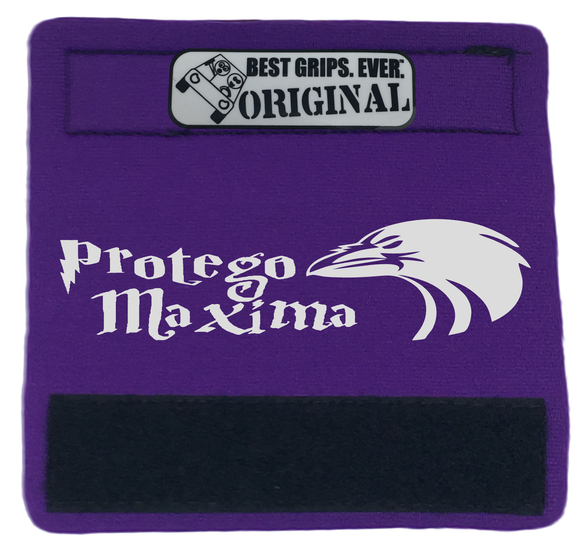 The Raven Grip featuring smooth artwork and a super-soft base, designed for comfort and style in vehicles.