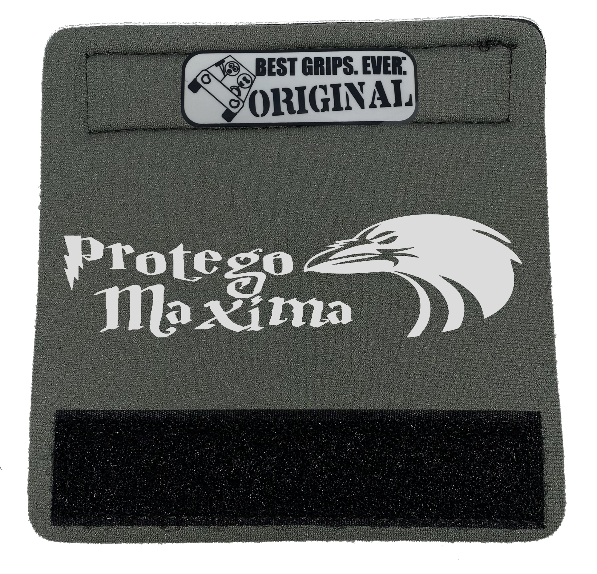 The Raven Grip featuring smooth artwork and a super-soft base, designed for comfort and style in vehicles.