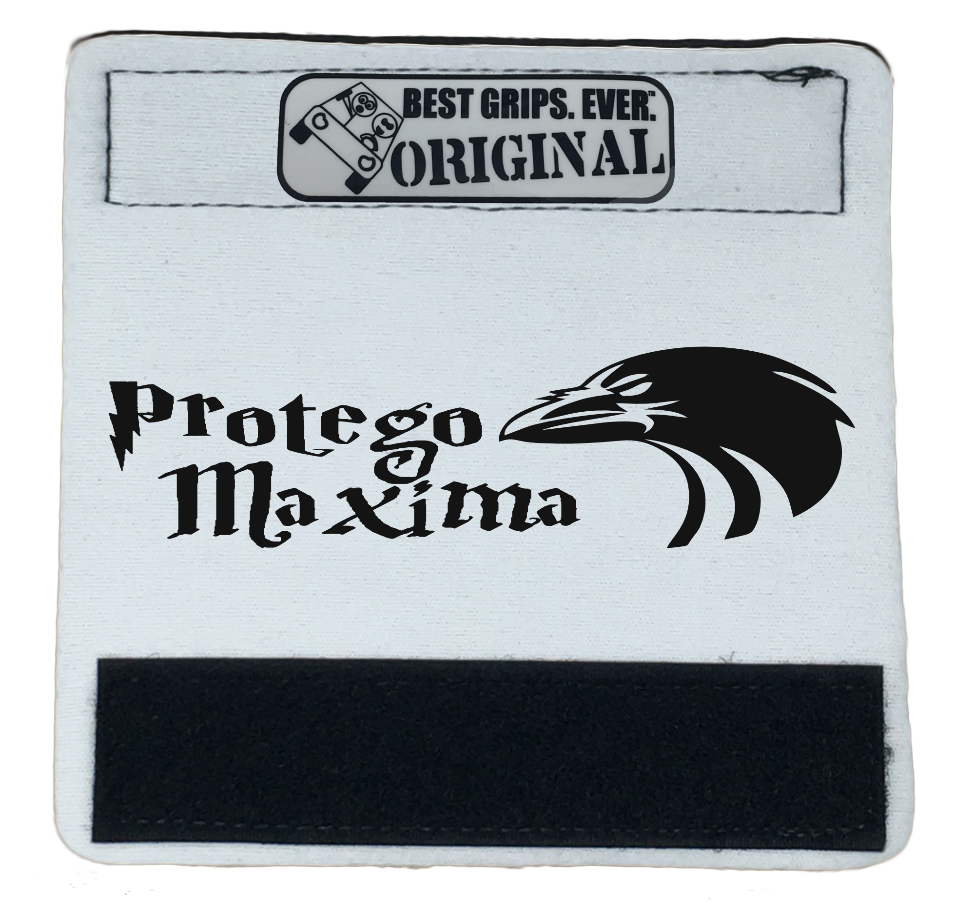 The Raven Grip featuring smooth artwork and a super-soft base, designed for comfort and style in vehicles.