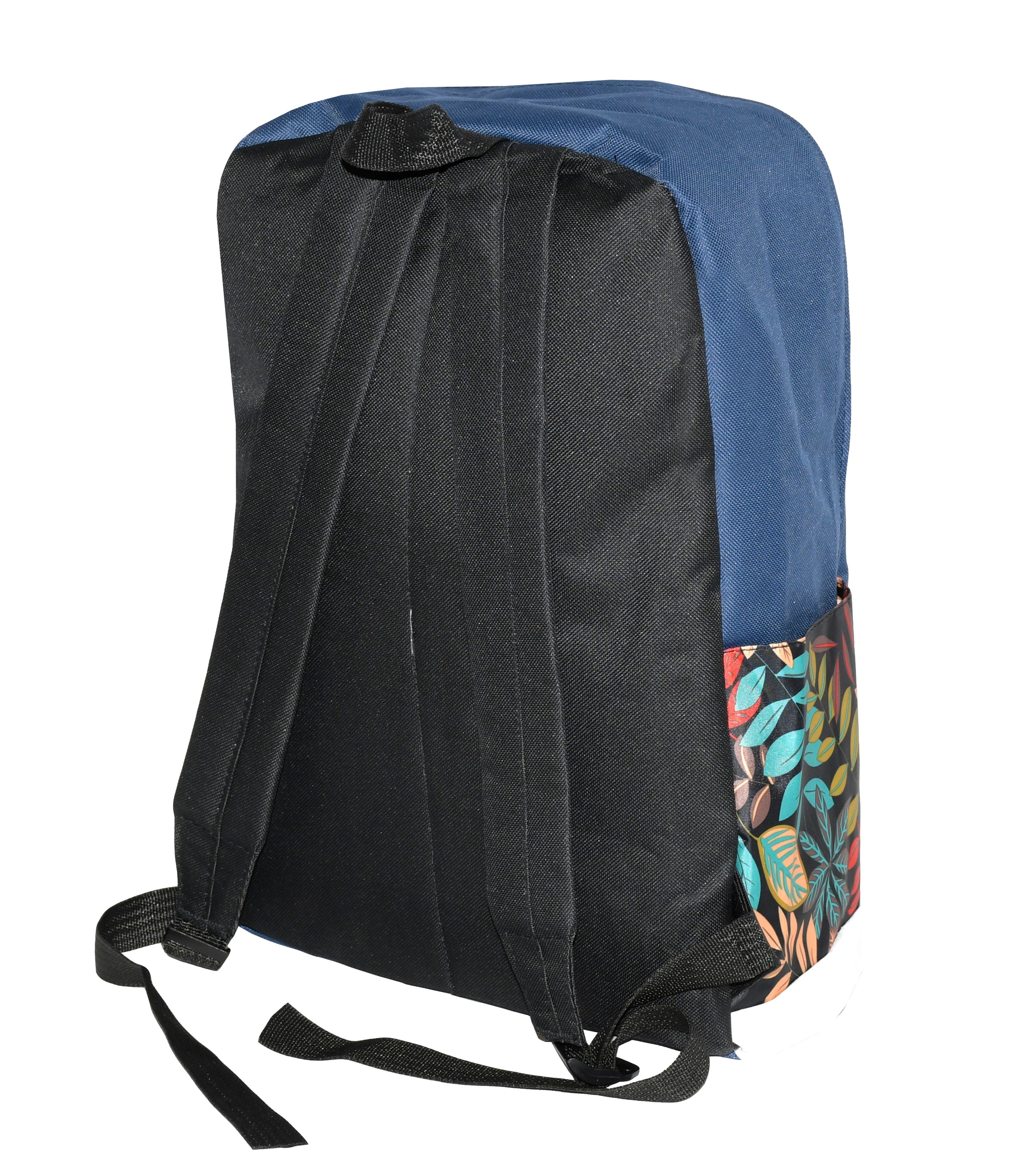 A stylish floral print 3 piece backpack set including a backpack, shoulder bag, and zippered pouch, showcasing vibrant colors and practical design.