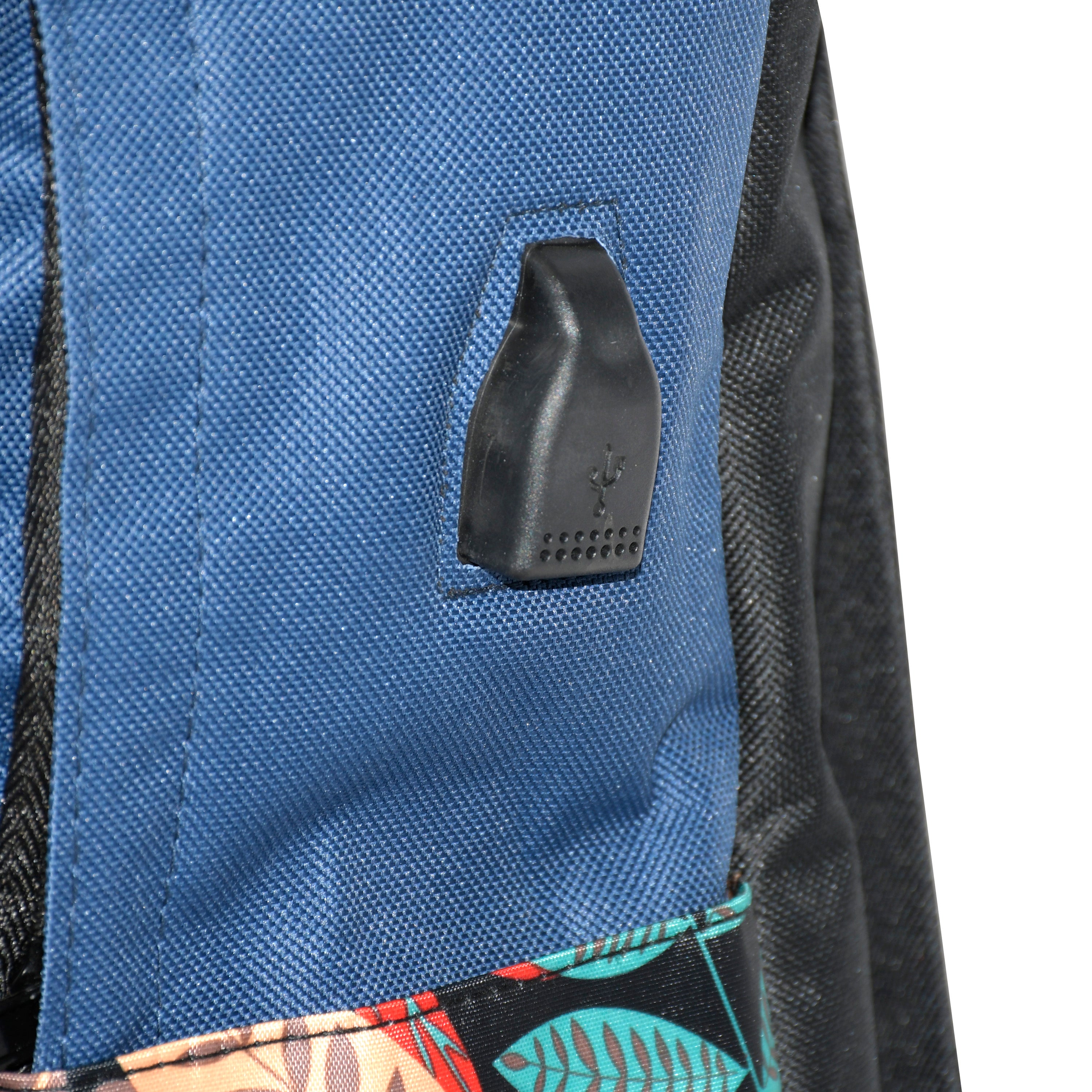 A stylish floral print 3 piece backpack set including a backpack, shoulder bag, and zippered pouch, showcasing vibrant colors and practical design.