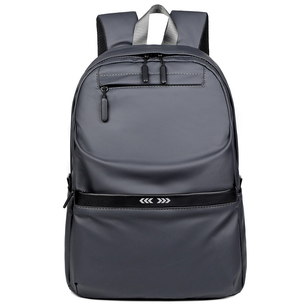 A stylish business backpack for men made of high-quality nylon, featuring multiple pockets and designed to hold a 15.6-inch laptop.