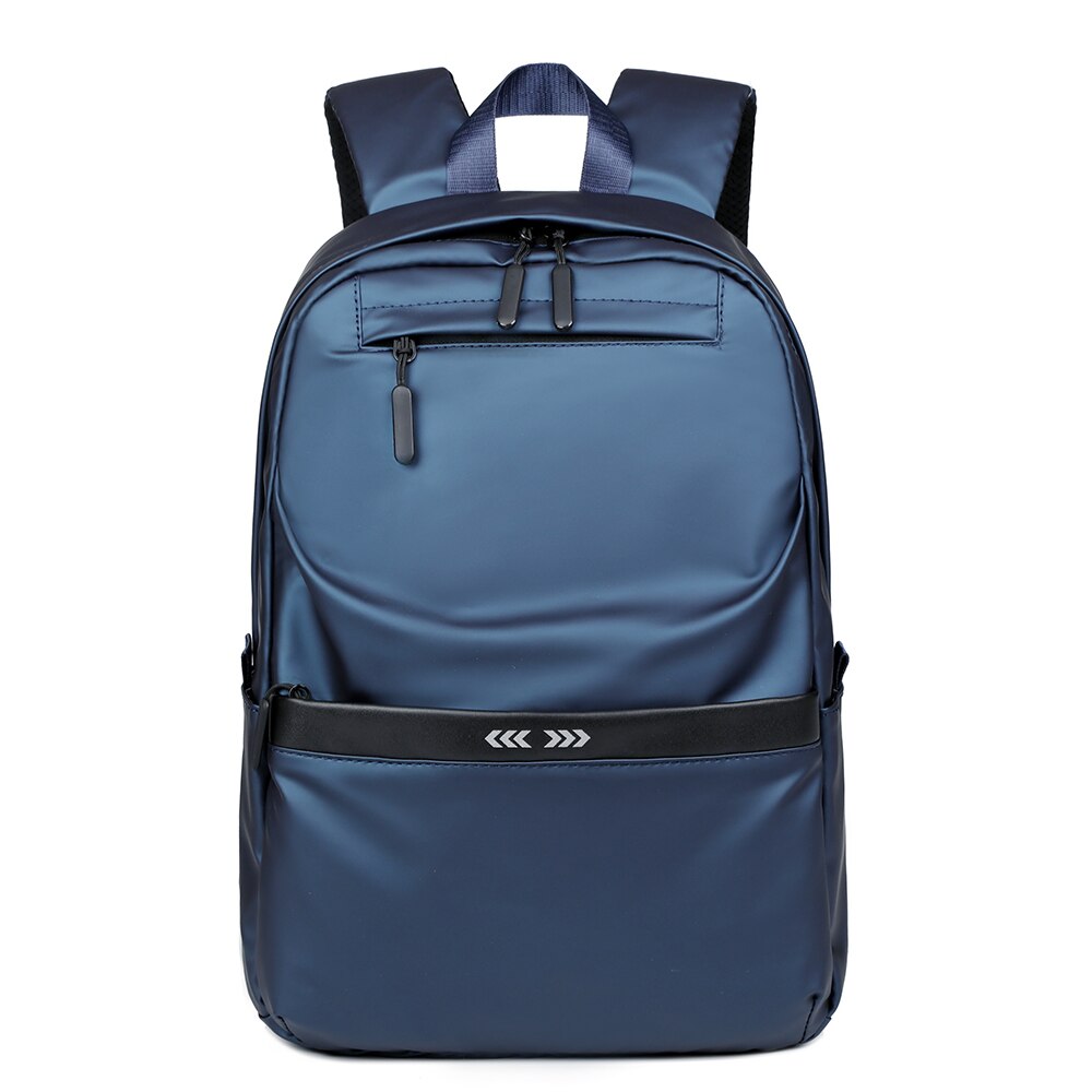A stylish business backpack for men made of high-quality nylon, featuring multiple pockets and designed to hold a 15.6-inch laptop.