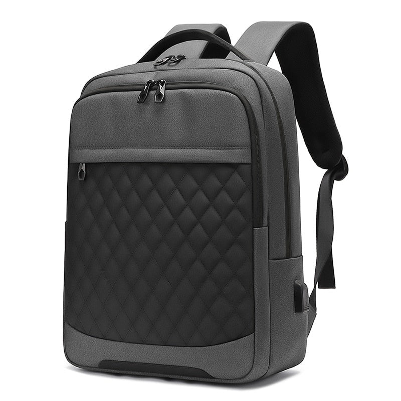 Business Backpack for Men made of high-quality nylon, featuring multiple pockets and a sleek design, perfect for carrying laptops and essentials.