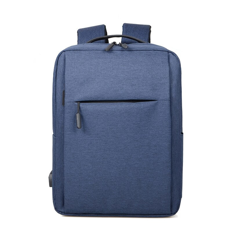 Business Backpack for Men featuring USB charging port, made of durable Oxford material, with spacious interior and soft straps.