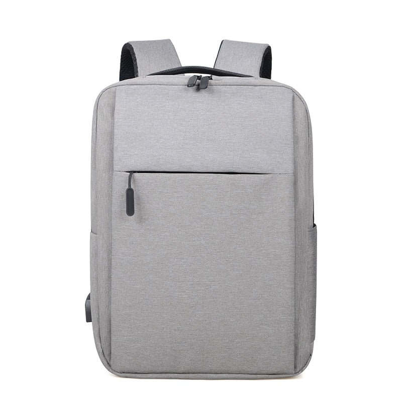 Business Backpack for Men featuring USB charging port, made of durable Oxford material, with spacious interior and soft straps.