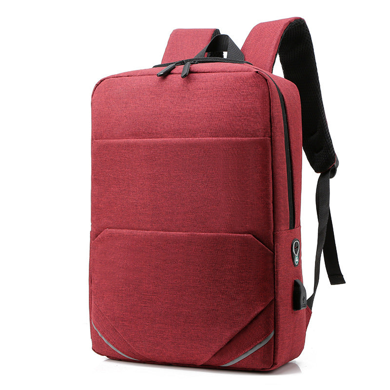 Casual computer backpack for men and women, featuring a sleek design, durable polyester material, and multiple pockets for organization.