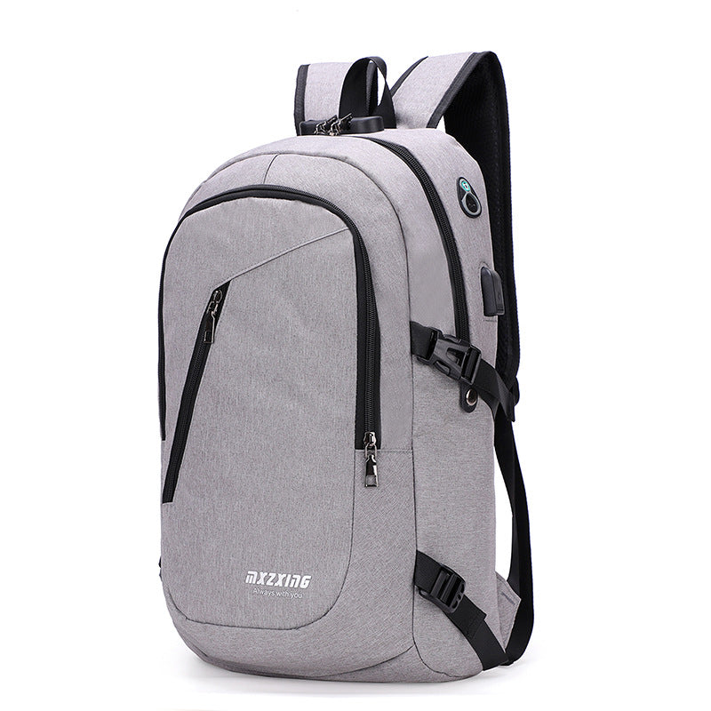 Casual Fashion Business Backpack for Men and Women, featuring a sleek nylon design with double shoulder straps and multiple pockets.