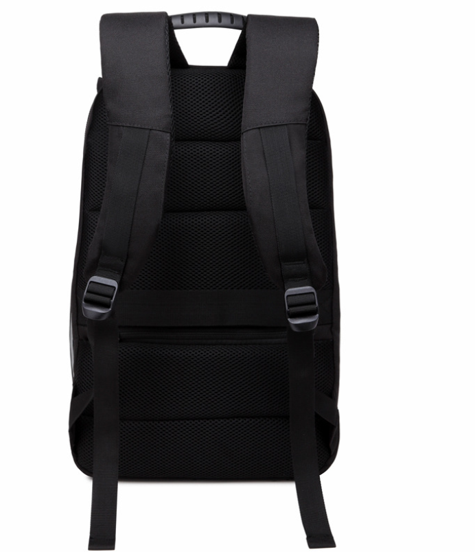 Casual Outdoors Travel Oxford Cloth Backpack for Men, featuring a stylish square design and multiple compartments for organization.