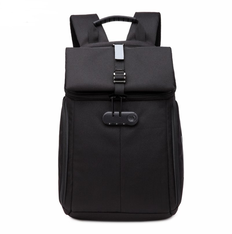 Casual Outdoors Travel Oxford Cloth Backpack for Men, featuring a stylish square design and multiple compartments for organization.