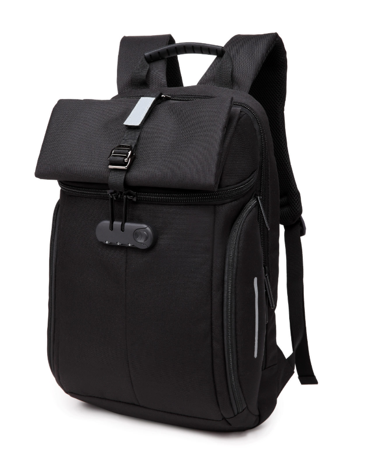Casual Outdoors Travel Oxford Cloth Backpack for Men, featuring a stylish square design and multiple compartments for organization.