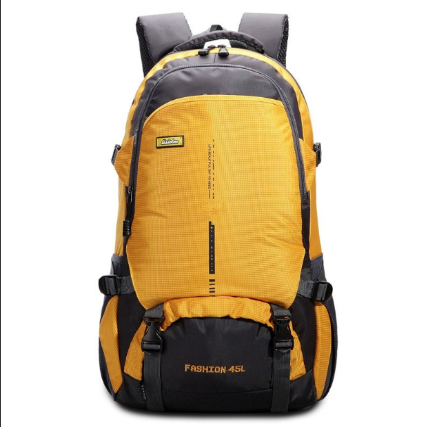 Casual Waterproof Breathable Leisure Travel Backpack in a stylish design, showcasing its large capacity and durable nylon material.
