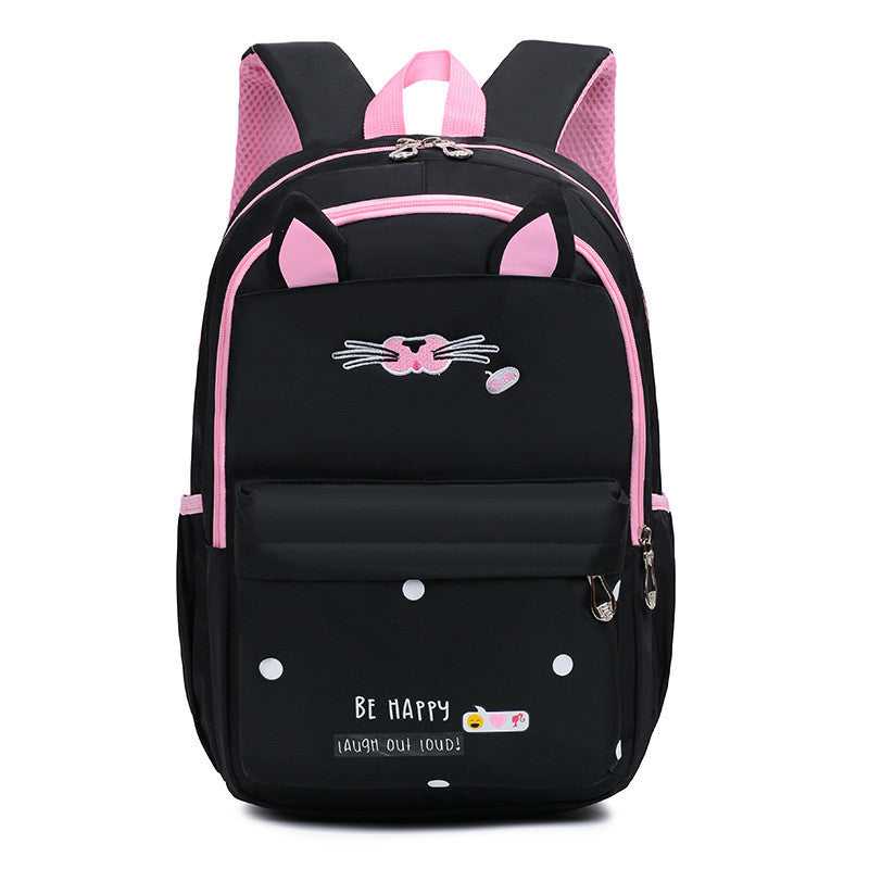 Cute Korean style cartoon small backpack for girls, featuring vibrant colors and playful designs, made from durable Oxford cloth.