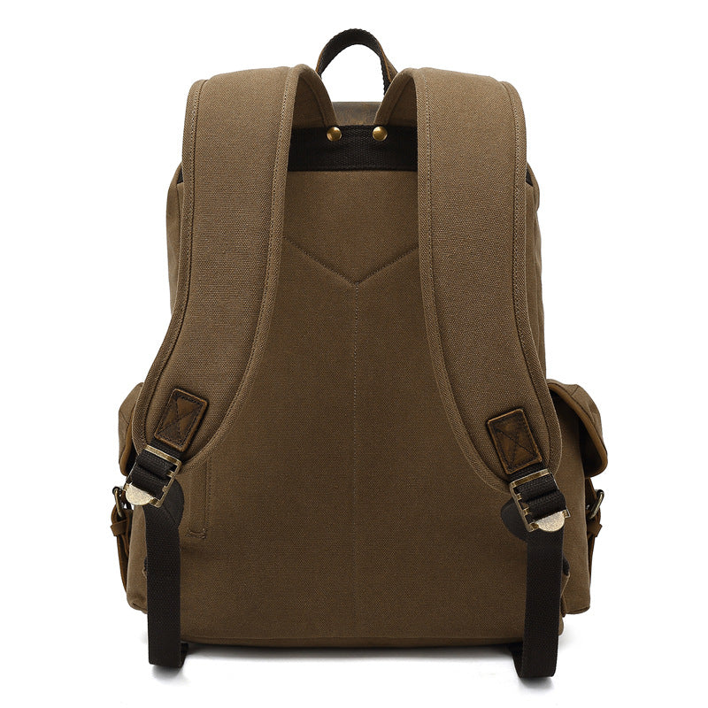 Fashion Outdoor Travel Portable Casual Canvas Backpack in a stylish retro design, made of durable canvas material, suitable for both men and women.