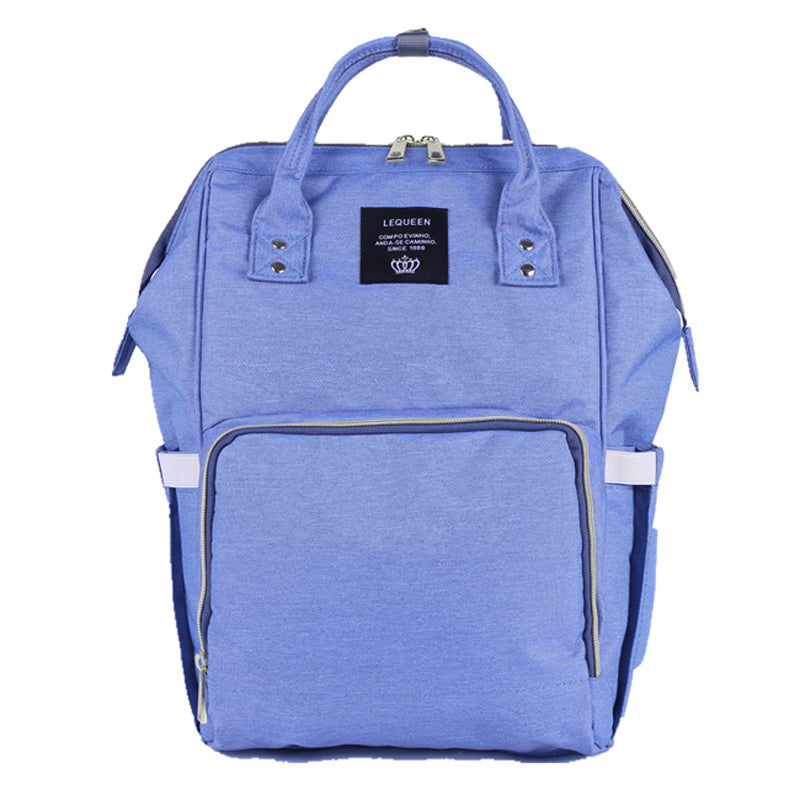 High Quality Fashion Mummy Maternity Nappy Bag in stylish design, made from durable Oxford material, featuring a zipper pocket and soft handles.