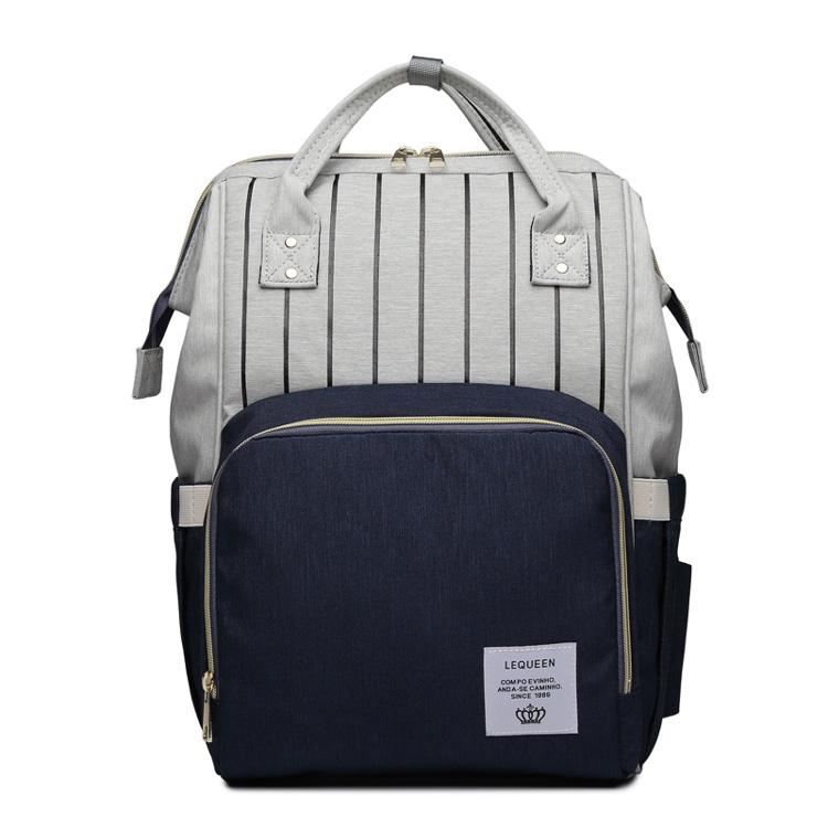 High Quality Fashion Mummy Maternity Nappy Bag in stylish design, made from durable Oxford material, featuring a zipper pocket and soft handles.