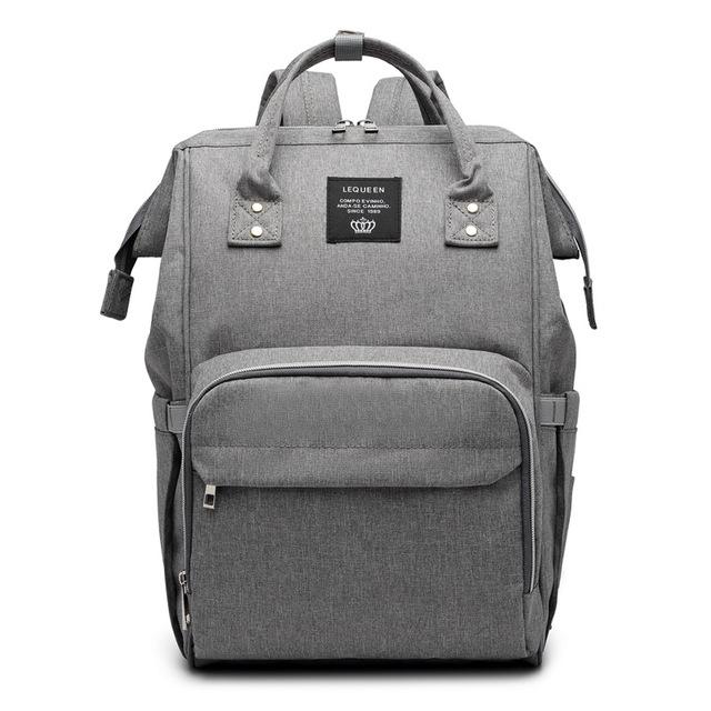 High Quality Fashion Mummy Maternity Nappy Bag in stylish design, made from durable Oxford material, featuring a zipper pocket and soft handles.