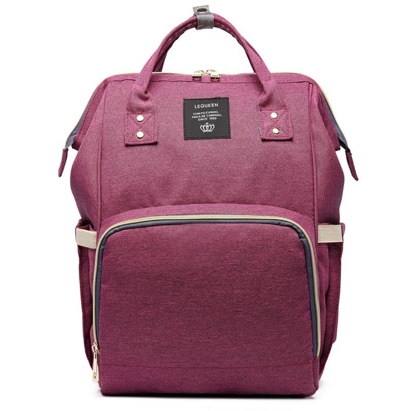 High Quality Fashion Mummy Maternity Nappy Bag in stylish design, made from durable Oxford material, featuring a zipper pocket and soft handles.