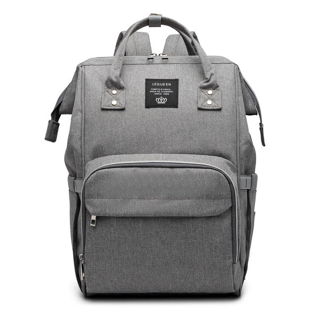 High Quality Fashion Mummy Maternity Nappy Bag in stylish design, made from durable Oxford material, featuring a zipper pocket and soft handles.