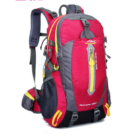 High Quality Hiking Camping Mountaineering Backpack made of durable nylon, featuring a spacious design suitable for various outdoor activities.