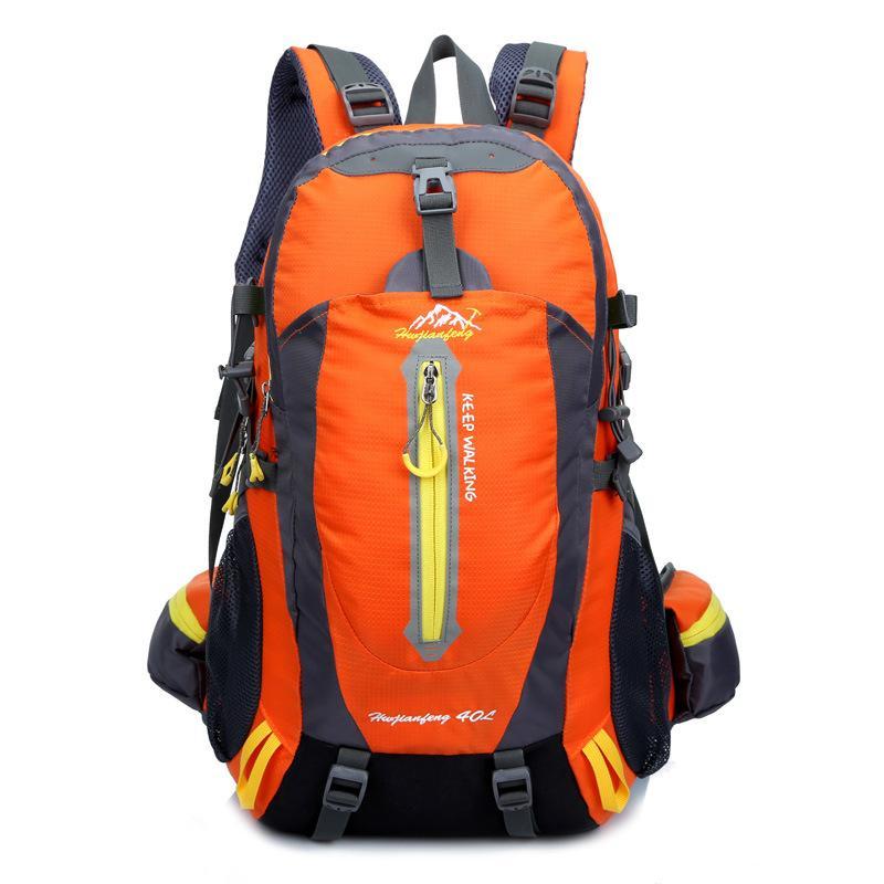 High Quality Hiking Camping Mountaineering Backpack made of durable nylon, featuring a spacious design suitable for various outdoor activities.
