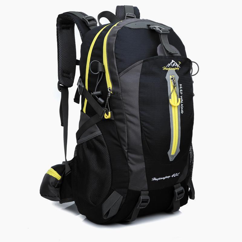 High Quality Hiking Camping Mountaineering Backpack made of durable nylon, featuring a spacious design suitable for various outdoor activities.