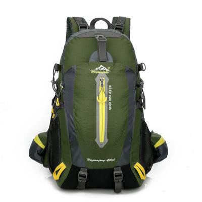 High Quality Hiking Camping Mountaineering Backpack made of durable nylon, featuring a spacious design suitable for various outdoor activities.
