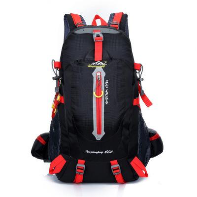 High Quality Hiking Camping Mountaineering Backpack made of durable nylon, featuring a spacious design suitable for various outdoor activities.