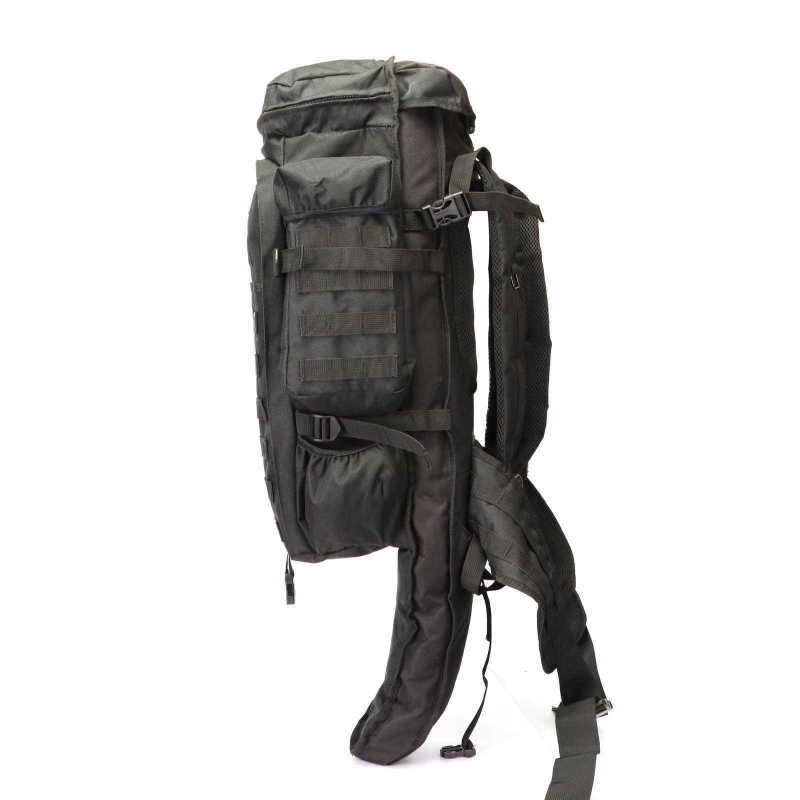 High Quality Mountaineering Camping Large Backpack with ergonomic design and extension bag for extra storage.