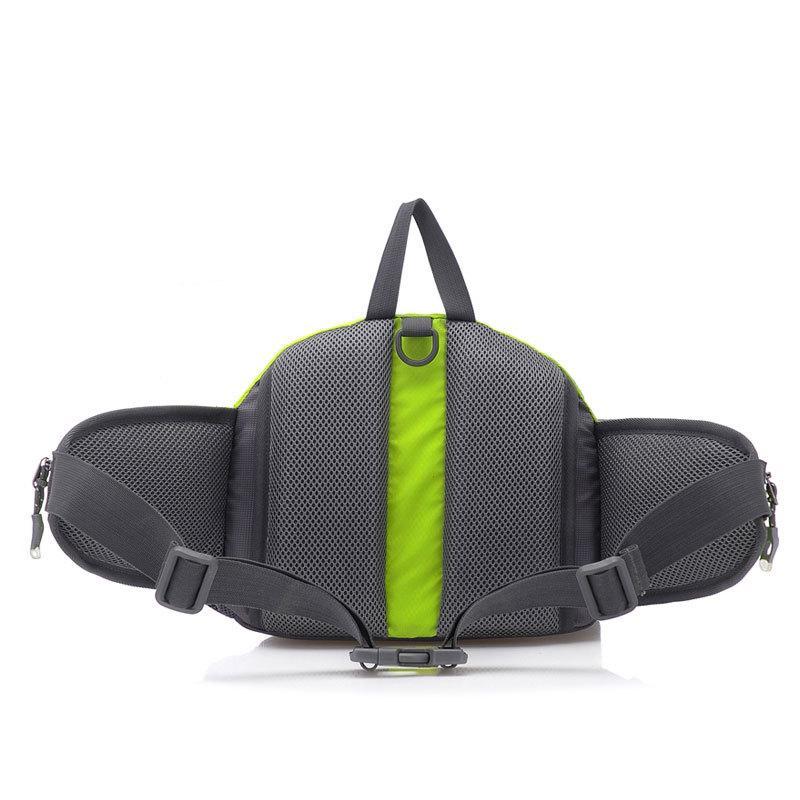 High Quality Multi Function Outdoor Waist Bag in nylon material, showcasing its compact size and versatile design for outdoor activities.