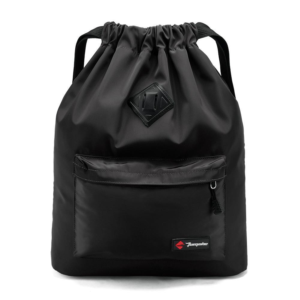 High Quality Unisex Waterproof Drawstring Backpack in a stylish design, showcasing its waterproof material and spacious interior.