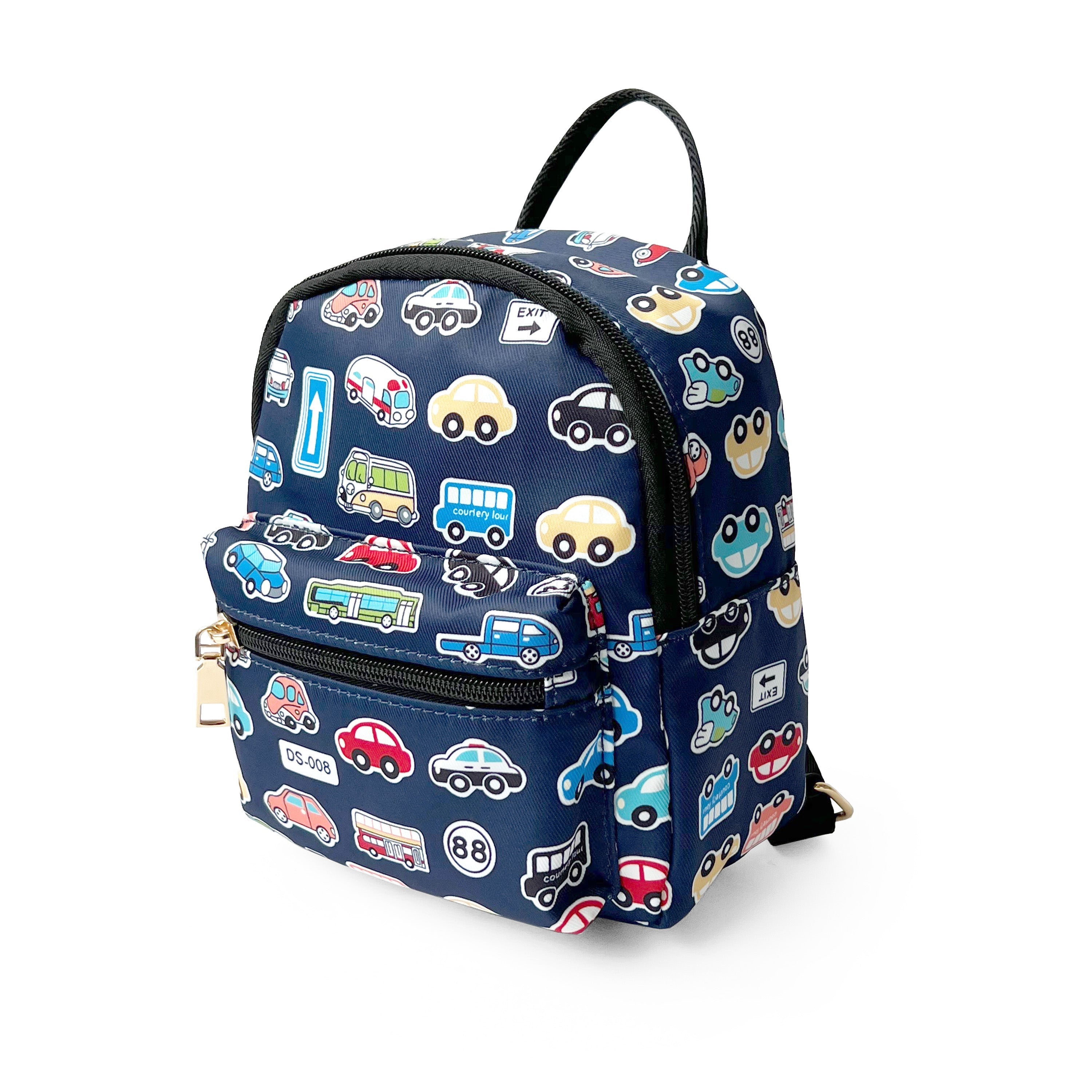 NICCI Kids' Backpack with Prints featuring vibrant designs and gold tone hardware, perfect for children.