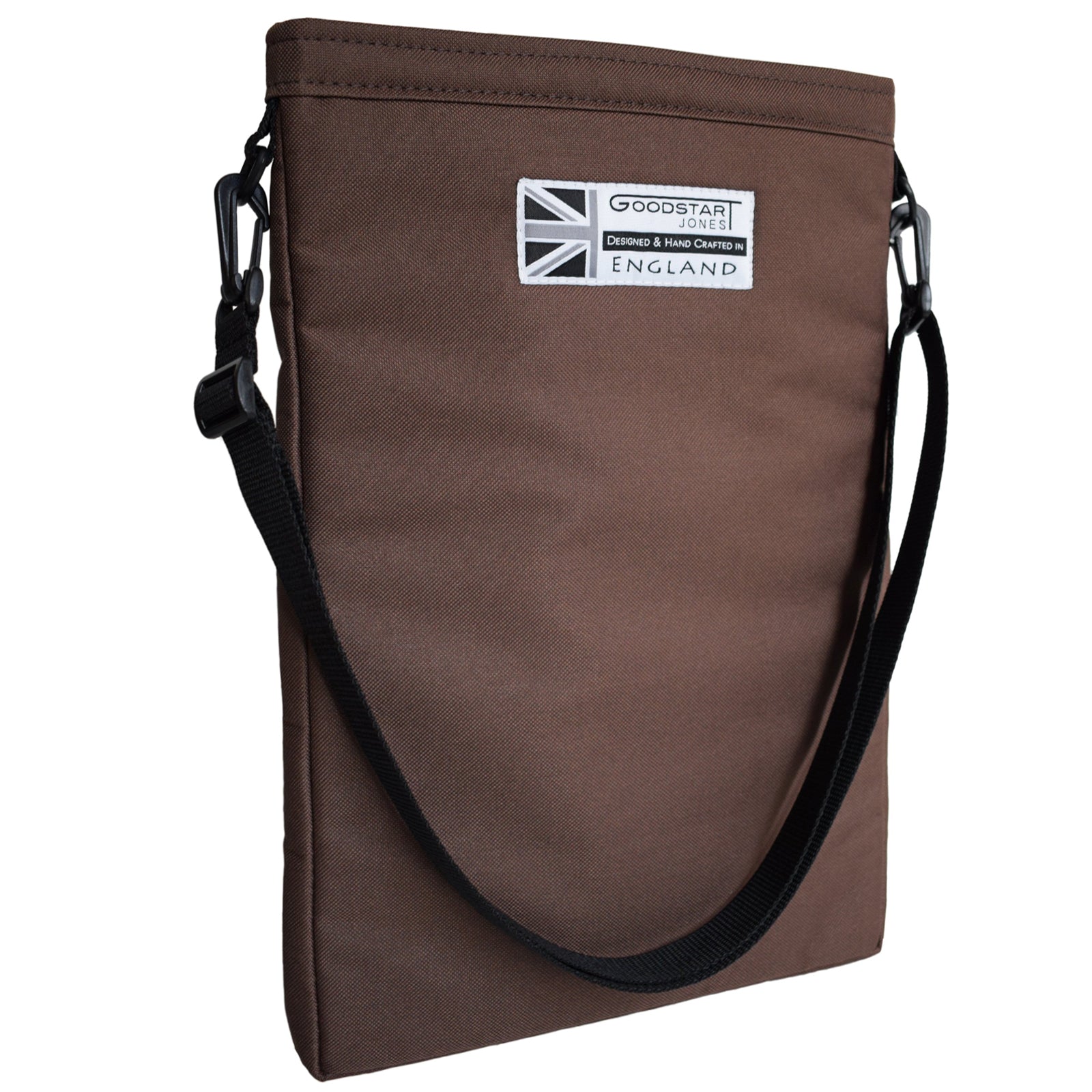 Brown Laptop Carry Case designed for 15.6-inch laptops with a protective tablet pouch.
