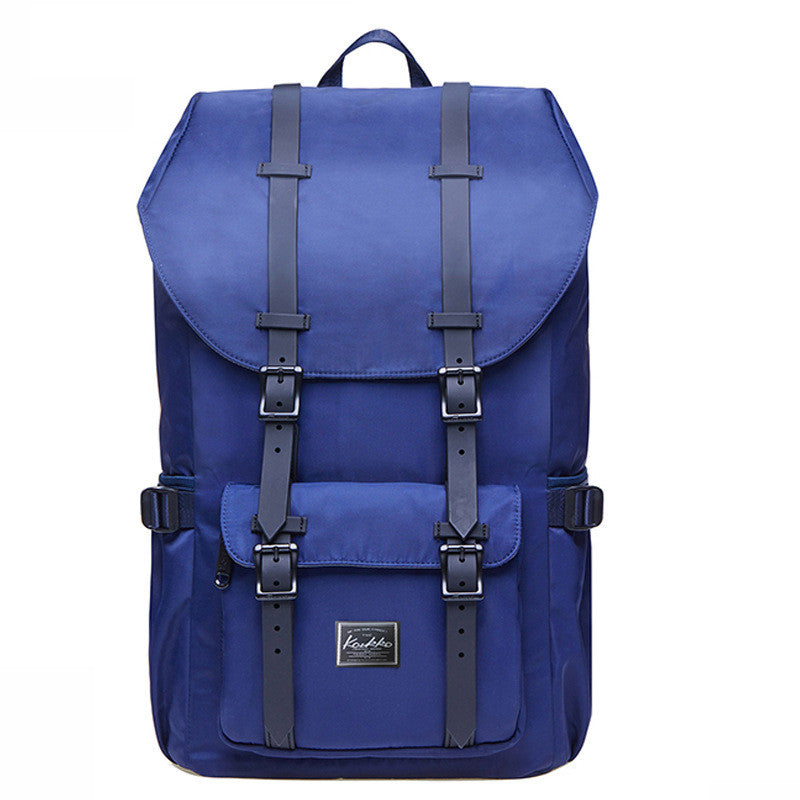 Large Capacity Business Travel Sports Laptop Backpack in nylon, featuring a zipper pocket and a spacious interior for laptops and essentials.