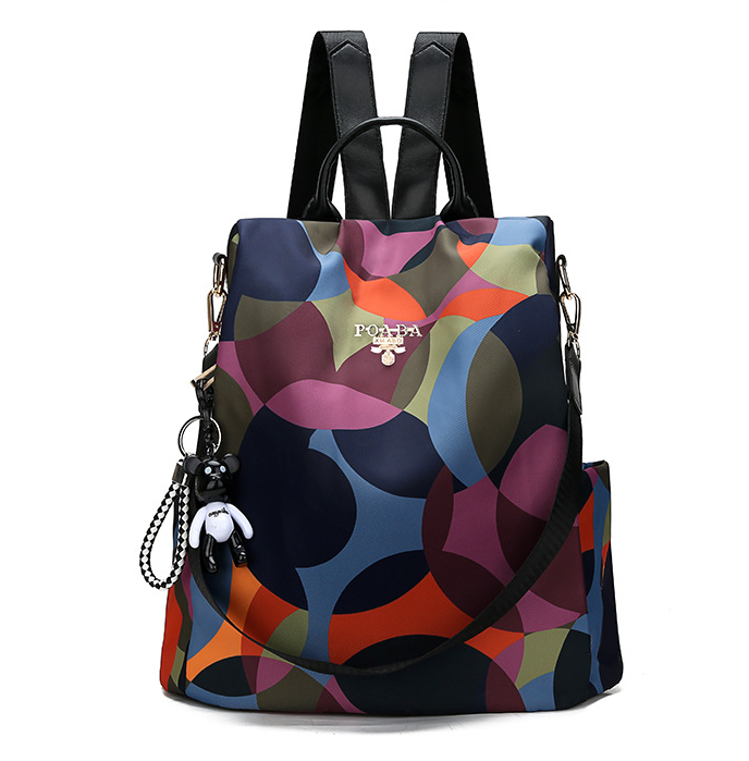 Large Oxford Cloth Outdoor Travel Anti-theft Backpack in various colors, showcasing its spacious design and durable material.