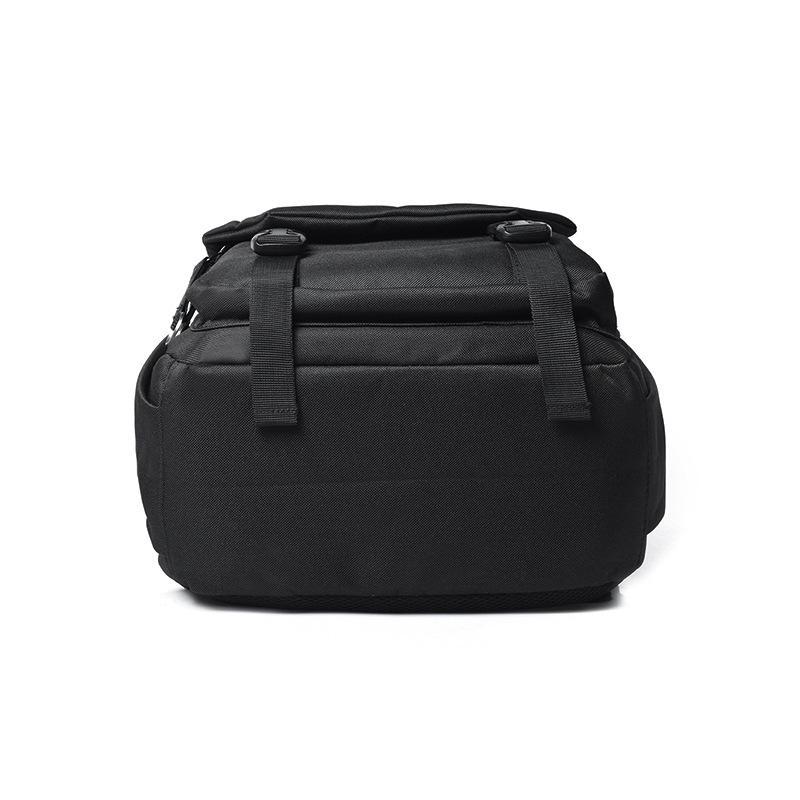 A stylish canvas travel backpack designed for male and female students, featuring a gradient pattern and multiple pockets for organization.