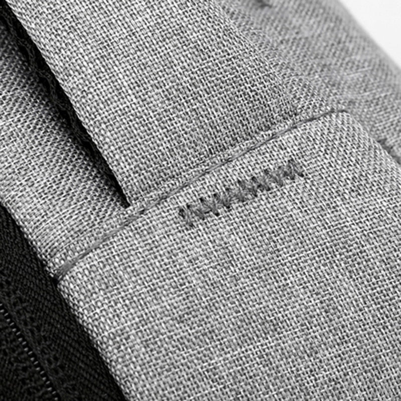 Men's multifunctional waterproof backpack made of nylon, featuring multiple pockets and a stylish design, ideal for business and everyday use.