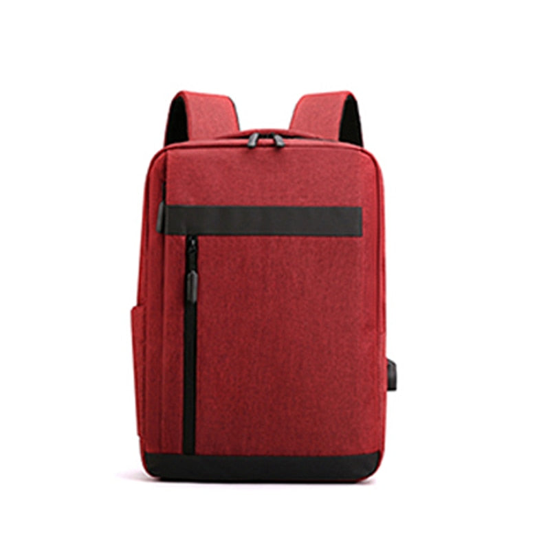 Men's multifunctional waterproof backpack made of nylon, featuring multiple pockets and a stylish design, ideal for business and everyday use.