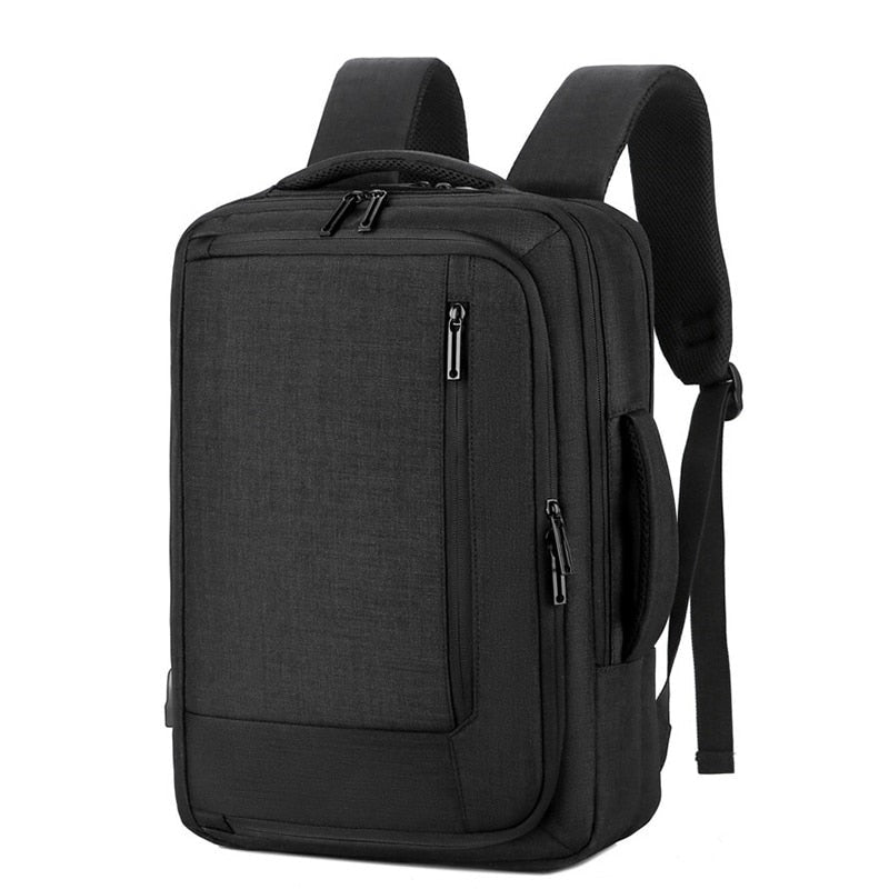 Men's trendy multifunctional backpack made of Oxford cloth, featuring USB charging port and spacious compartments for laptops and essentials.