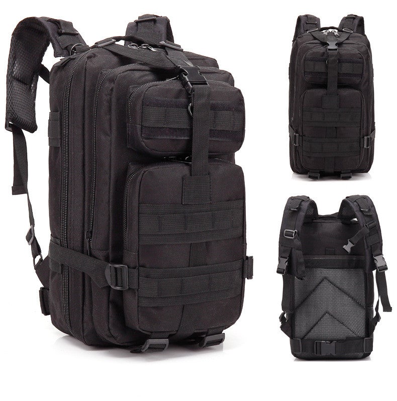 Multifunctional backpack designed for hiking and outdoor activities, featuring adjustable straps and waterproof material.