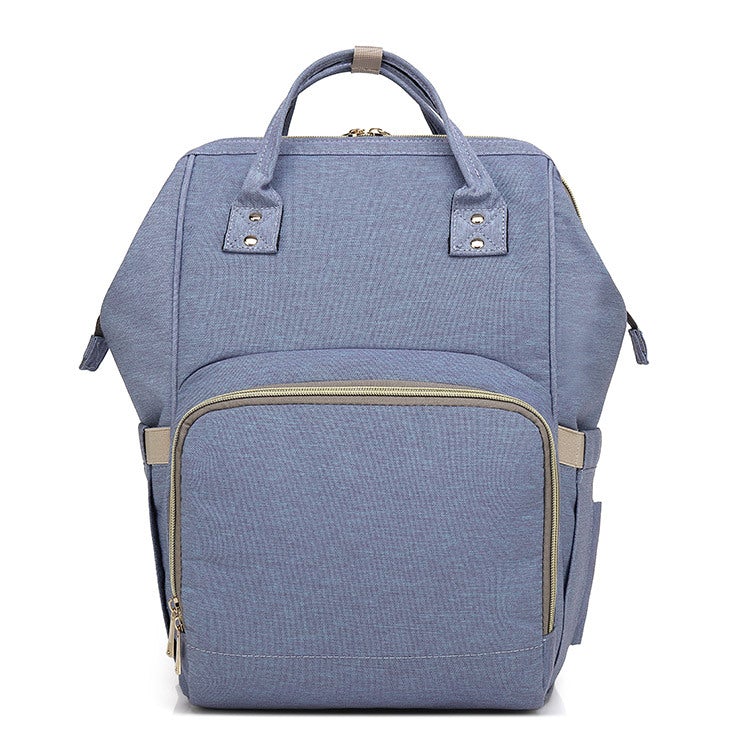 Multifunctional large-capacity backpack made of durable Oxford cloth, featuring double straps and a zipper opening.