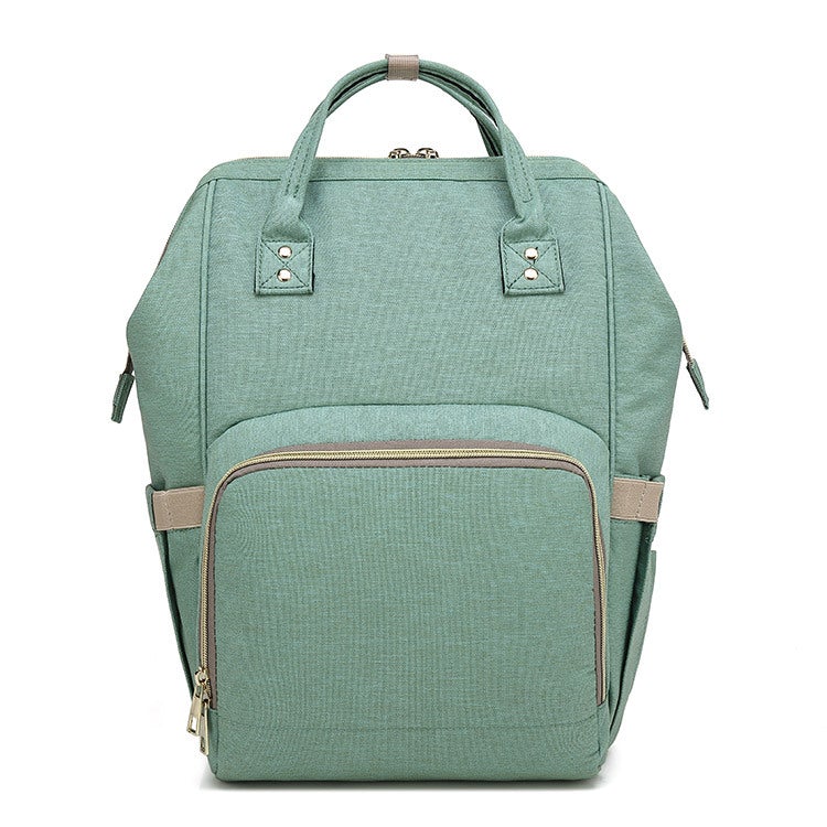 Multifunctional large-capacity backpack made of durable Oxford cloth, featuring double straps and a zipper opening.