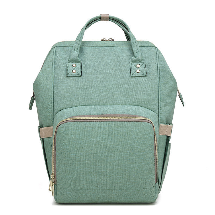 Multifunctional large-capacity backpack made of durable Oxford cloth, featuring double straps and a zipper opening.