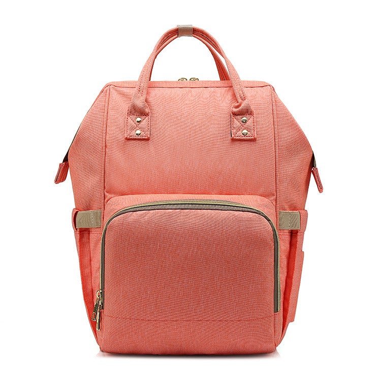 Multifunctional large-capacity backpack made of durable Oxford cloth, featuring double straps and a zipper opening.